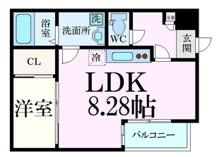 セブンプロート江波東の物件間取画像